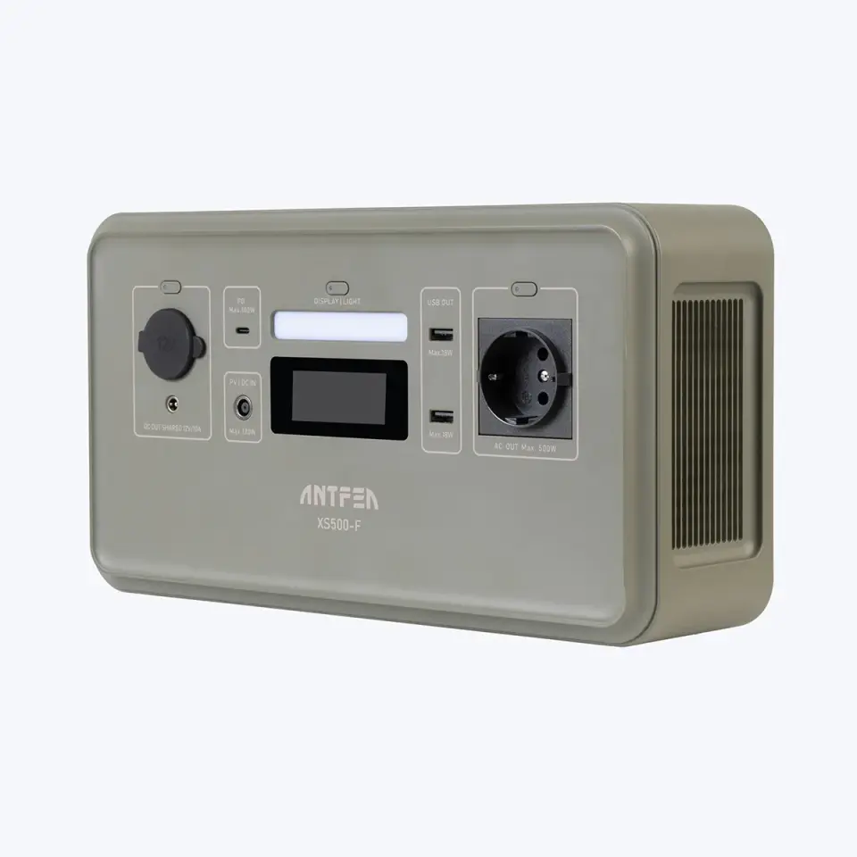 Antfea XS500F Taşınabilir Güç Sistemi - Gri 500W Mini Yeşil