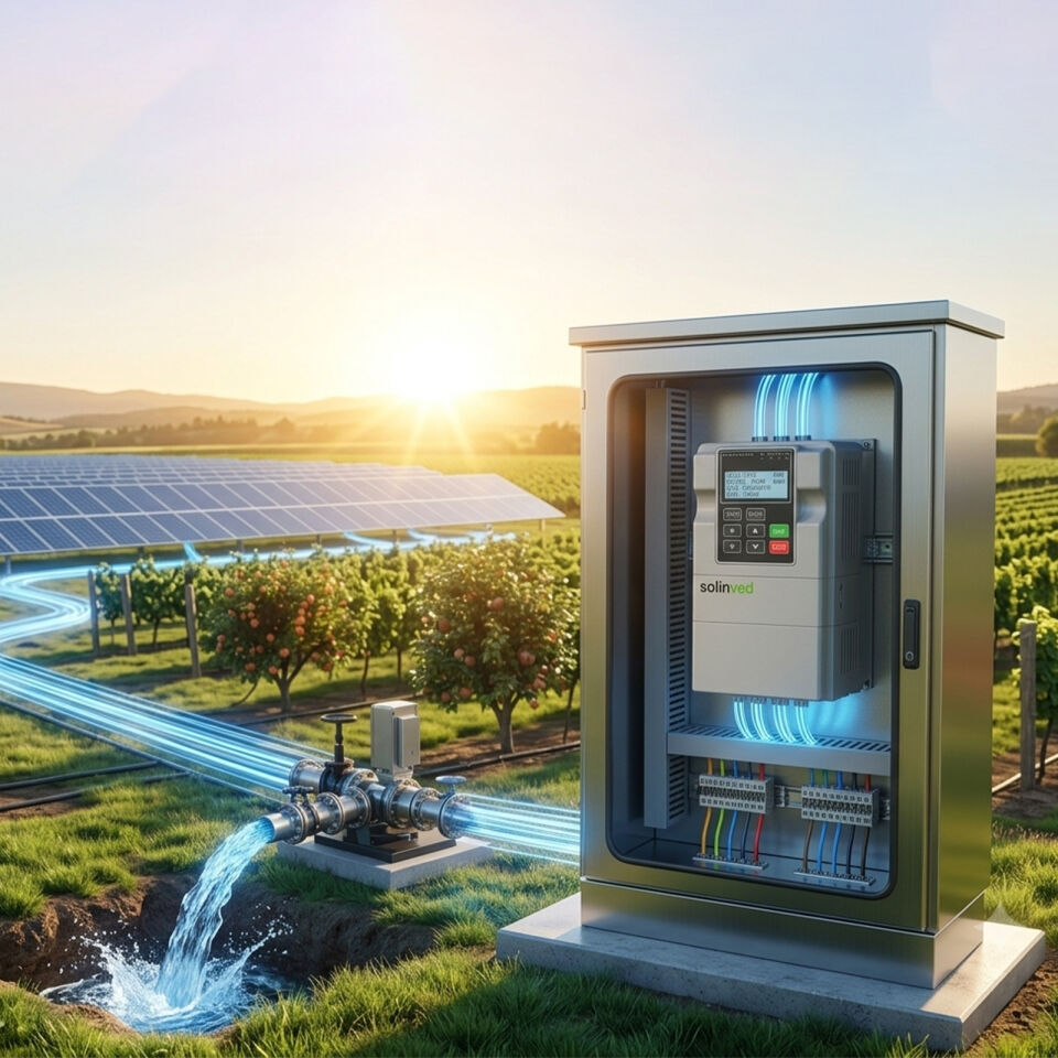 Solinved 1.5 kW 2 HP Trifaze Solar Pompa Sürücü