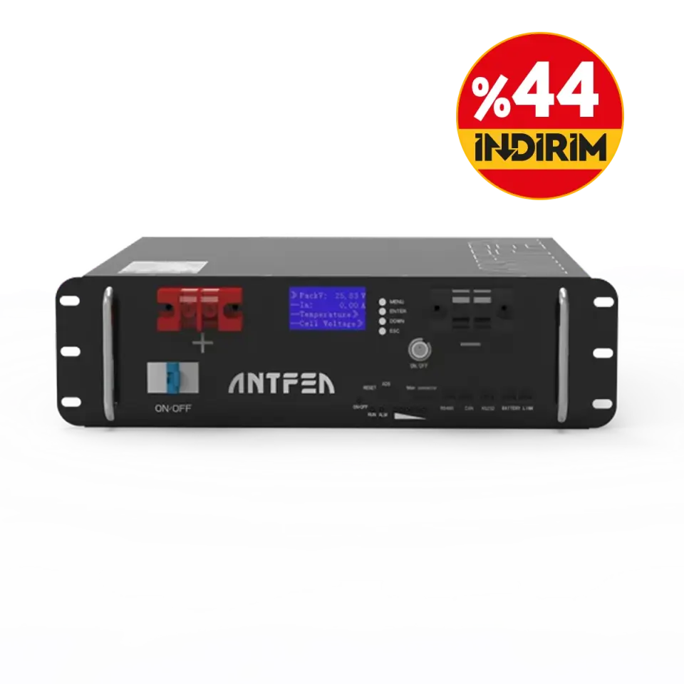 Antfea 51.2 V100Ah LiFePo4 Lityum Rack Batarya