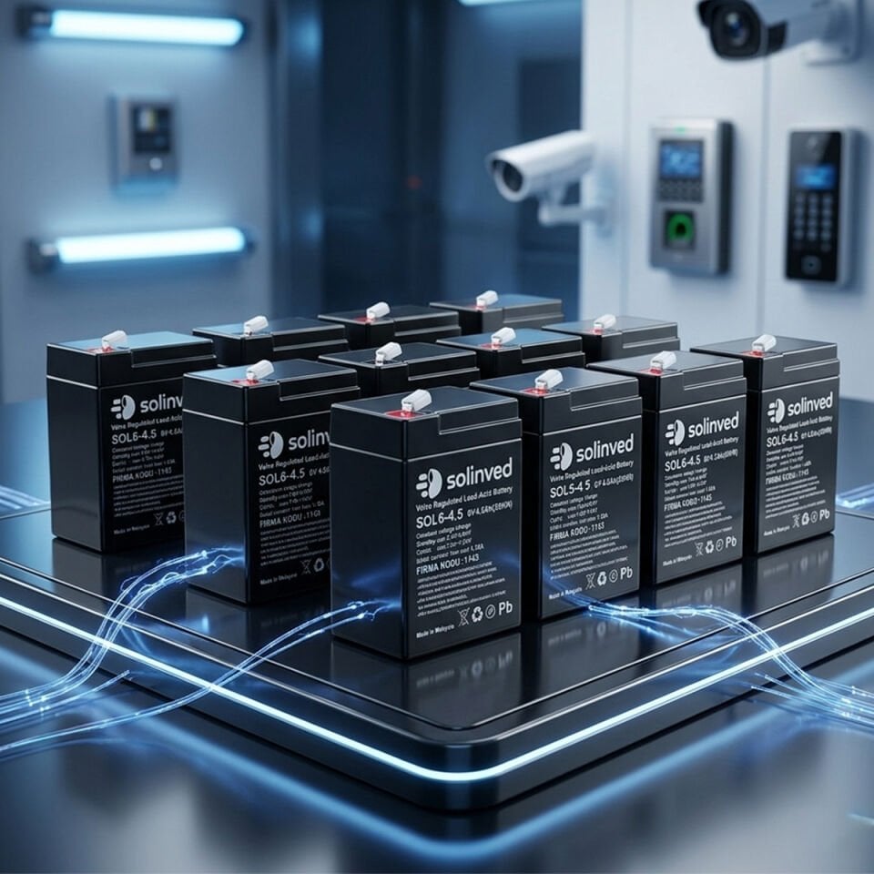 Solinved 6V 4.5Ah Kuru Tip Akü 10 Adet