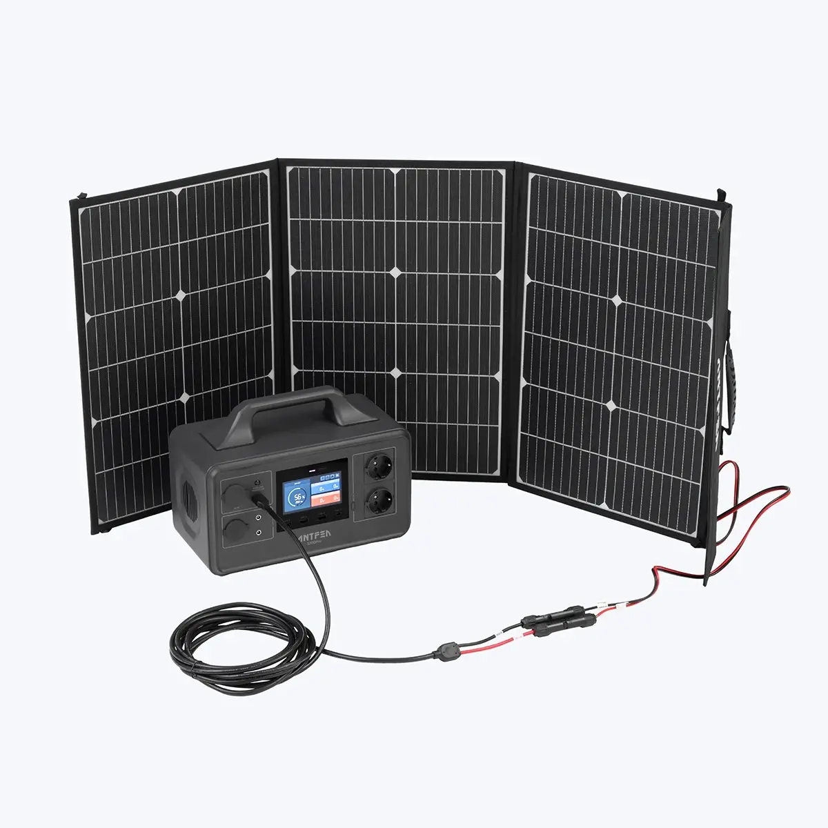 Antfea S500Pro 500W Taşınabilir Güç Sistemi + 100W Güneş Paneli + 5M Bağlantı Kablosu