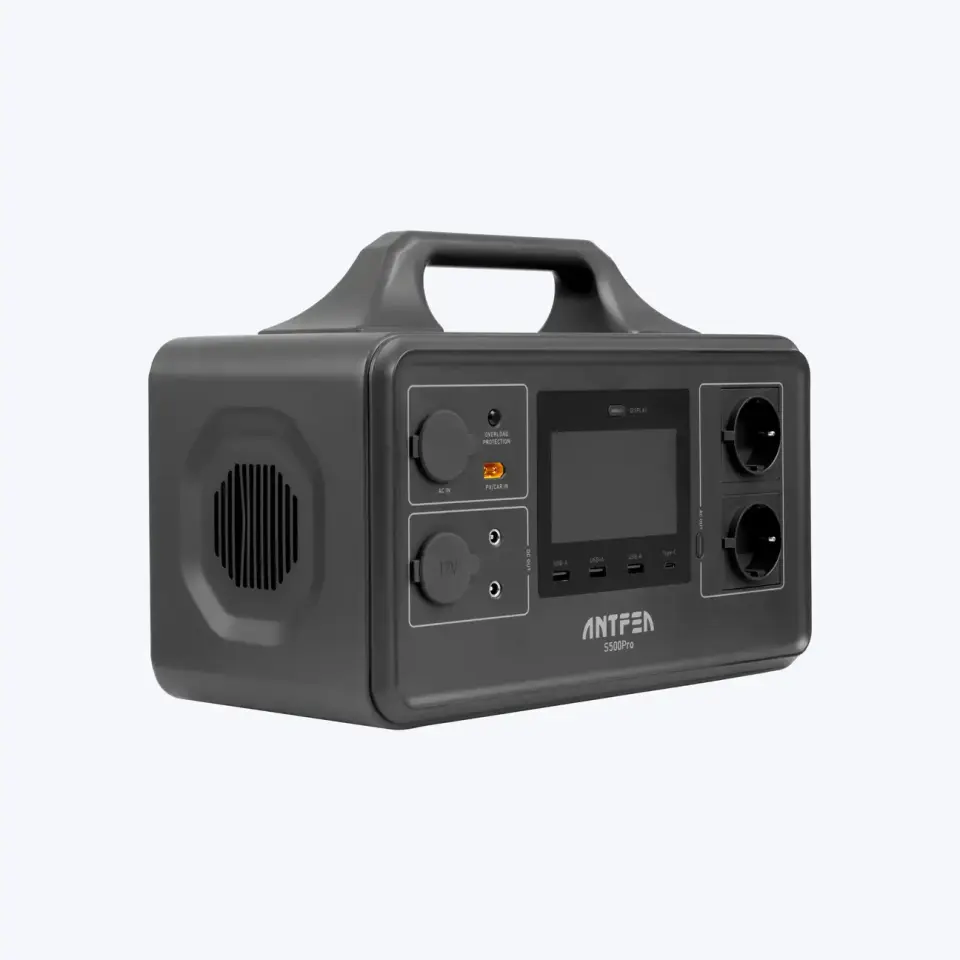 Antfea S500Pro 500W Taşınabilir Güç Sistemi + 100W Güneş Paneli + 5M Bağlantı Kablosu