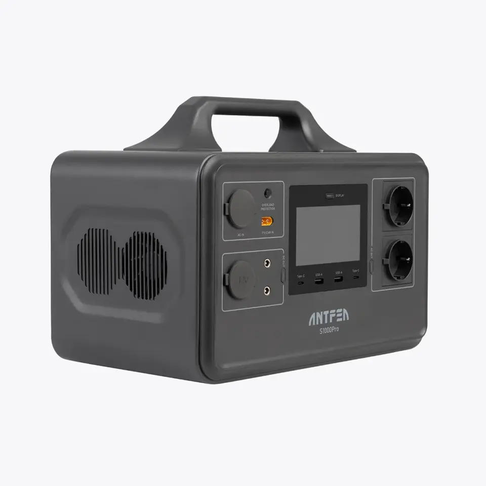 ANTFEA S1000Pro Taşınabilir Güç Sistemi +250W Taşınabilir Panel + 3 Metre Dönüşüm Kablosu