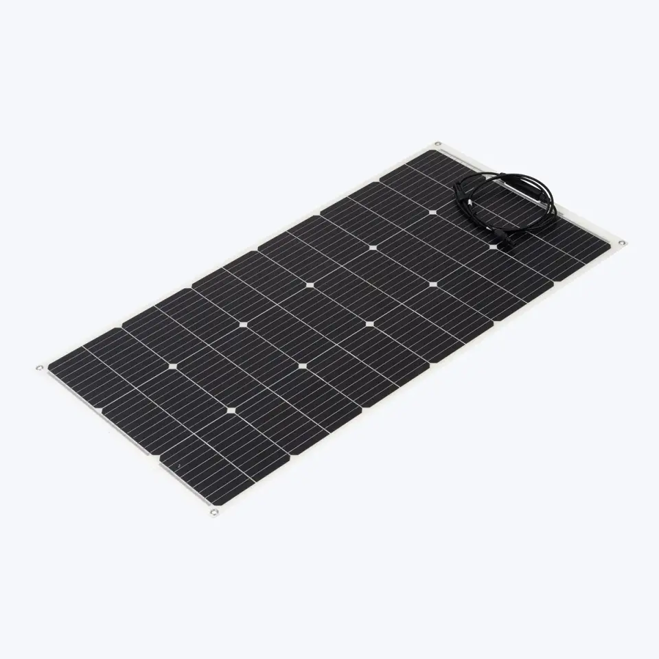 ANTFEA 12.8V (12V) 100Ah Mavi ABS Akü + 100W esnek Güneş paneli