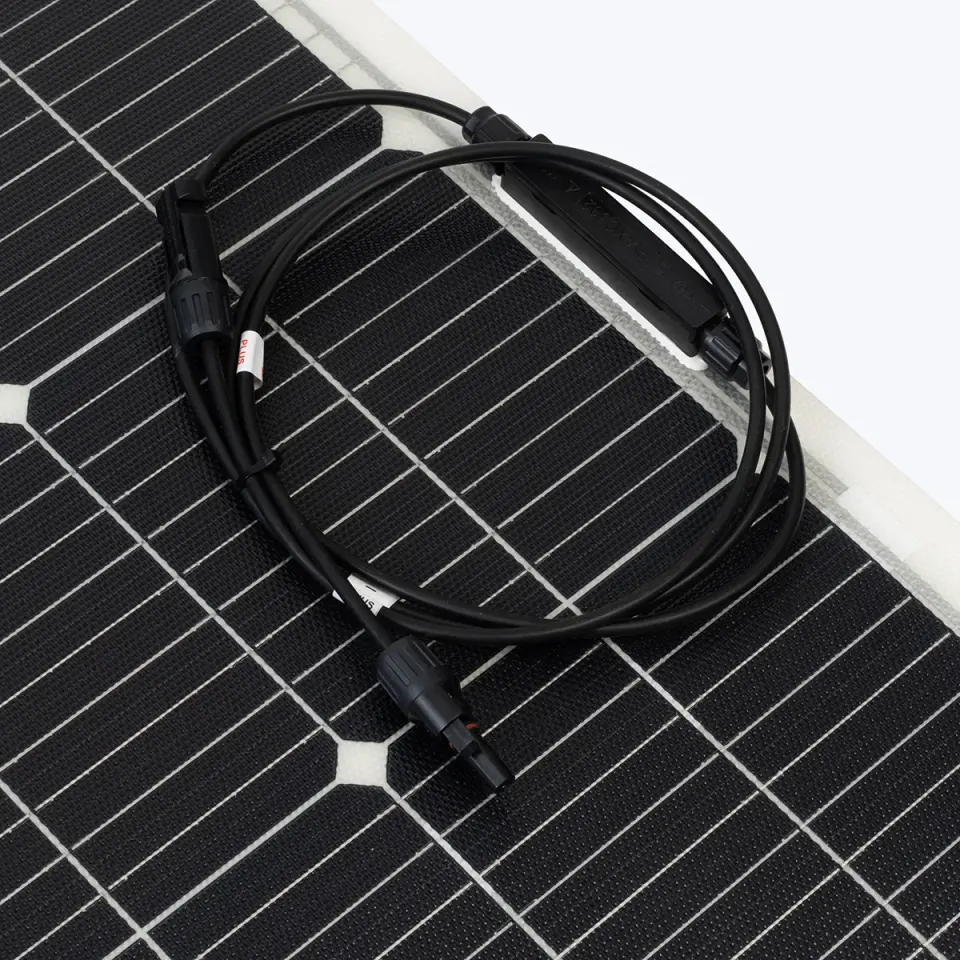 ANTFEA 12.8V (12V) 100Ah Mavi ABS Akü + 100W esnek Güneş paneli