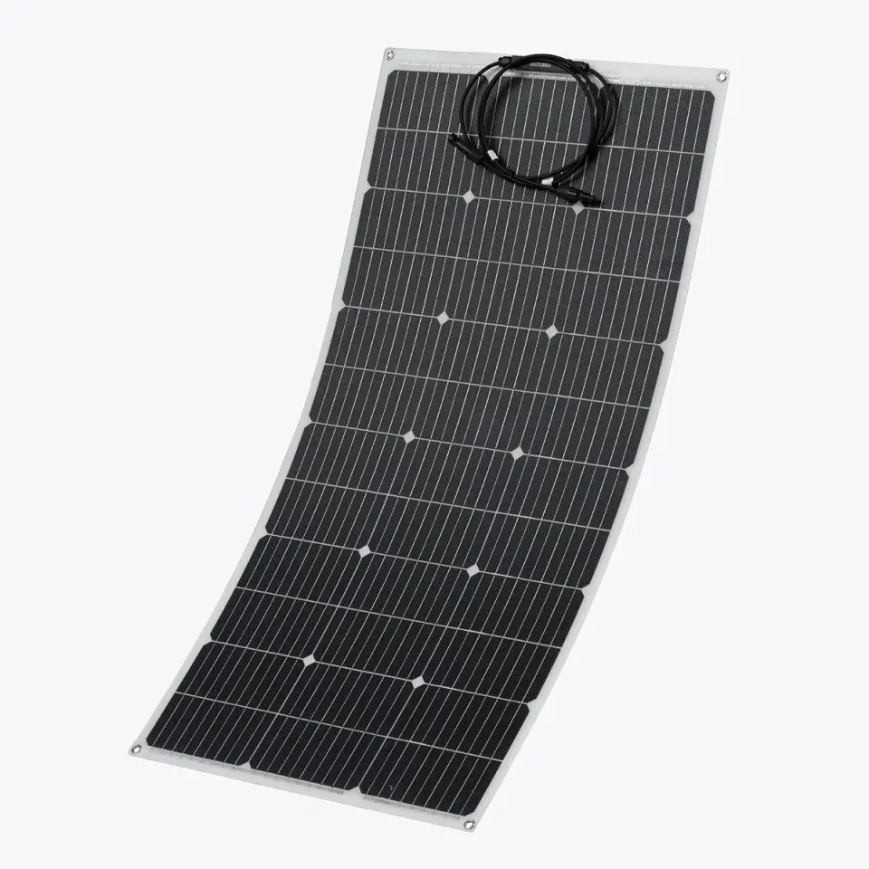 ANTFEA 12.8V (12V) 100Ah Mavi ABS Akü + 100W esnek Güneş paneli