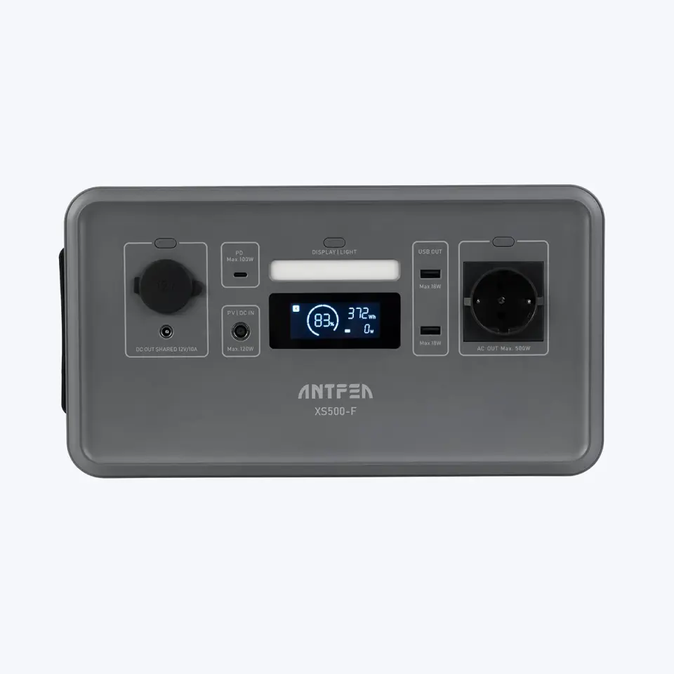 Antfea XS500F Taşınabilir Güç Sistemi + 100W Taşınabilir Güneş Paneli ve Multi Dönüşüm Kablosu