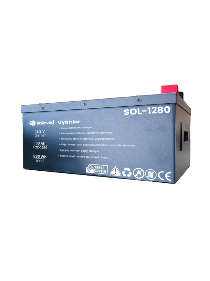 12.8 V 100Ah Lityum Akü