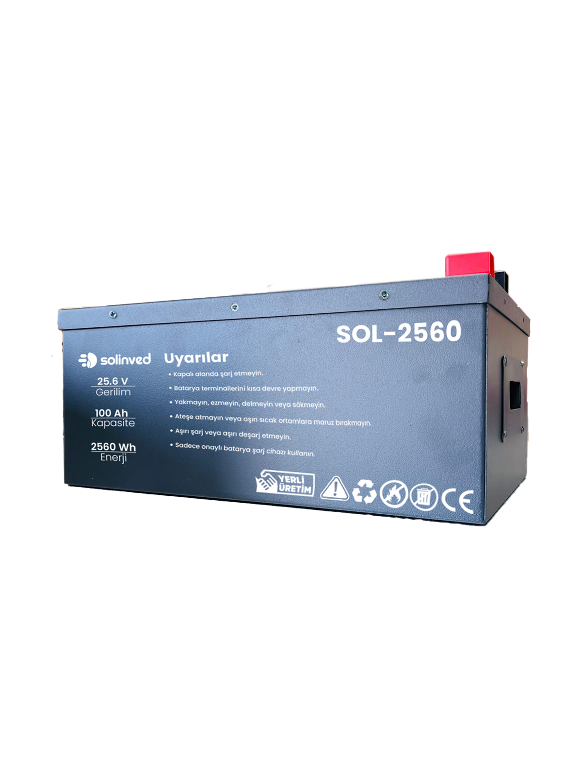 25.6 V 100Ah Lityum Akü