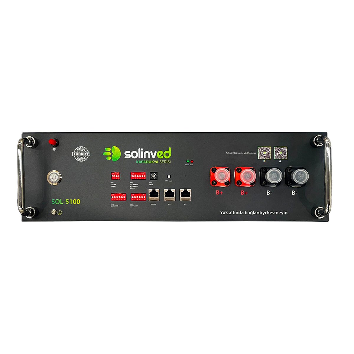 Solinved 5,1 KWh 100Ah HV Kapadokya Serisi Lityum Akü