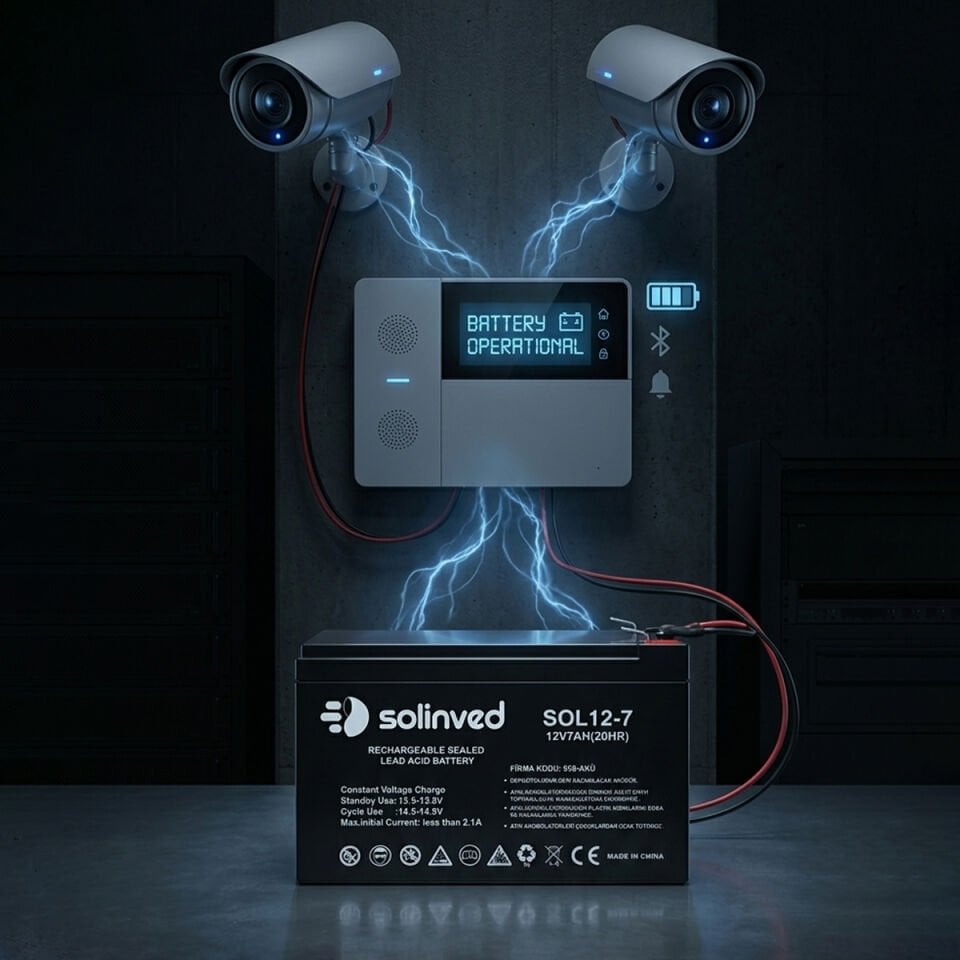 Solinved 12V 7AH Kuru Tip Akü