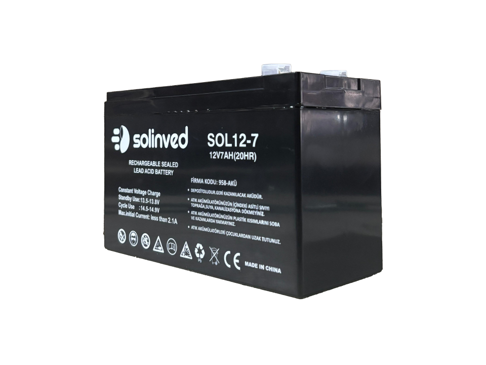 12V 7AH Ups Ve Alarm Aküsü