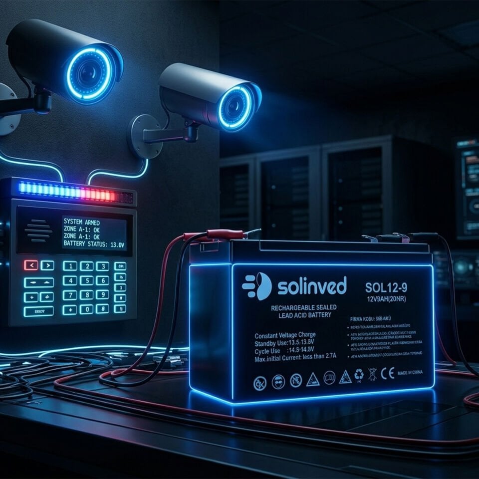Solinved 12V 9AH Kuru Tip Akü