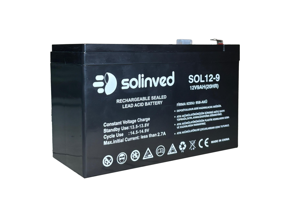 12V 9AH Ups Ve Alarm Aküsü