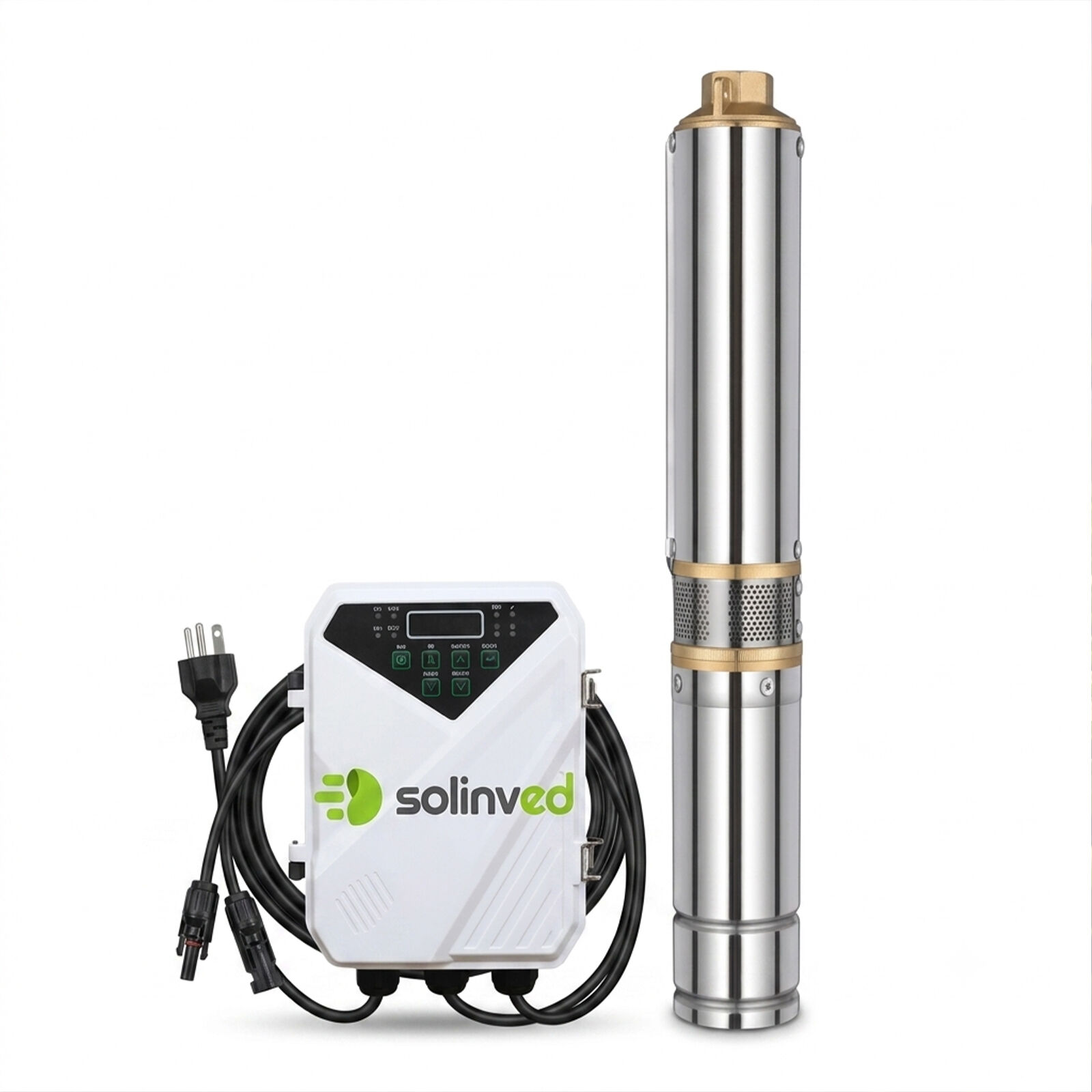 Solinved 4000W AC/DC Solar Dalgıç Pompa 4-6 İnç | 30 m³/Saat | 100 m Basma | 3 İnç Çıkış
