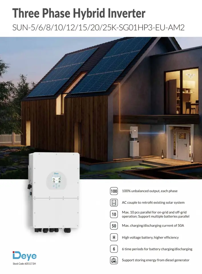 Deye Trifaze 25Kw High Volt Hibrit İnverter