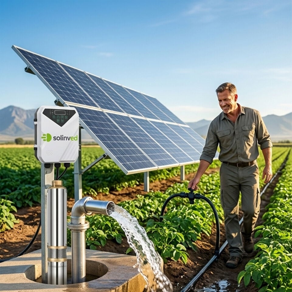 Solinved 2200W AC/DC Dalgıç Pompa 4 İnç 17 Ton 95 m Hmax 2 İnç Çıkış