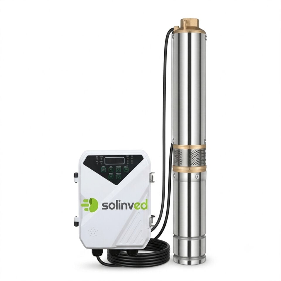 Solinved 2200W AC/DC Dalgıç Pompa 4 İnç 17 Ton 95 m Hmax 2 İnç Çıkış