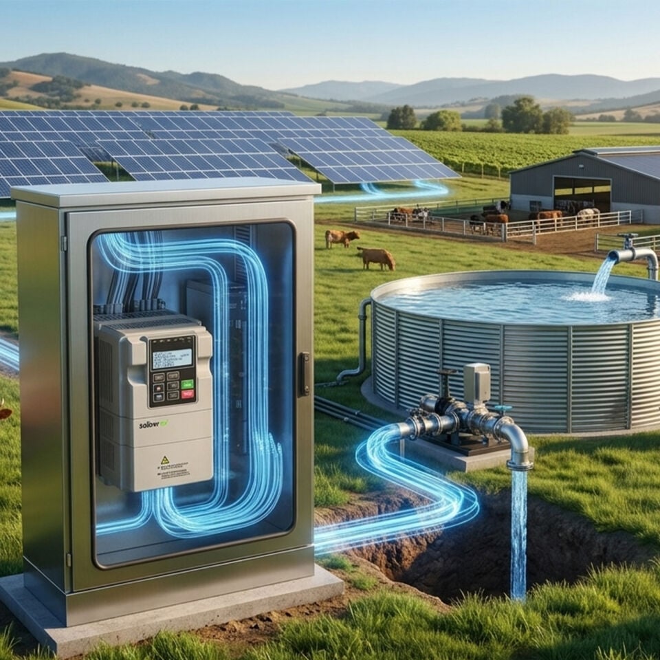 Solinved 1.5 kW 2 HP Monofaze (1x220) Solar Pompa Sürücü
