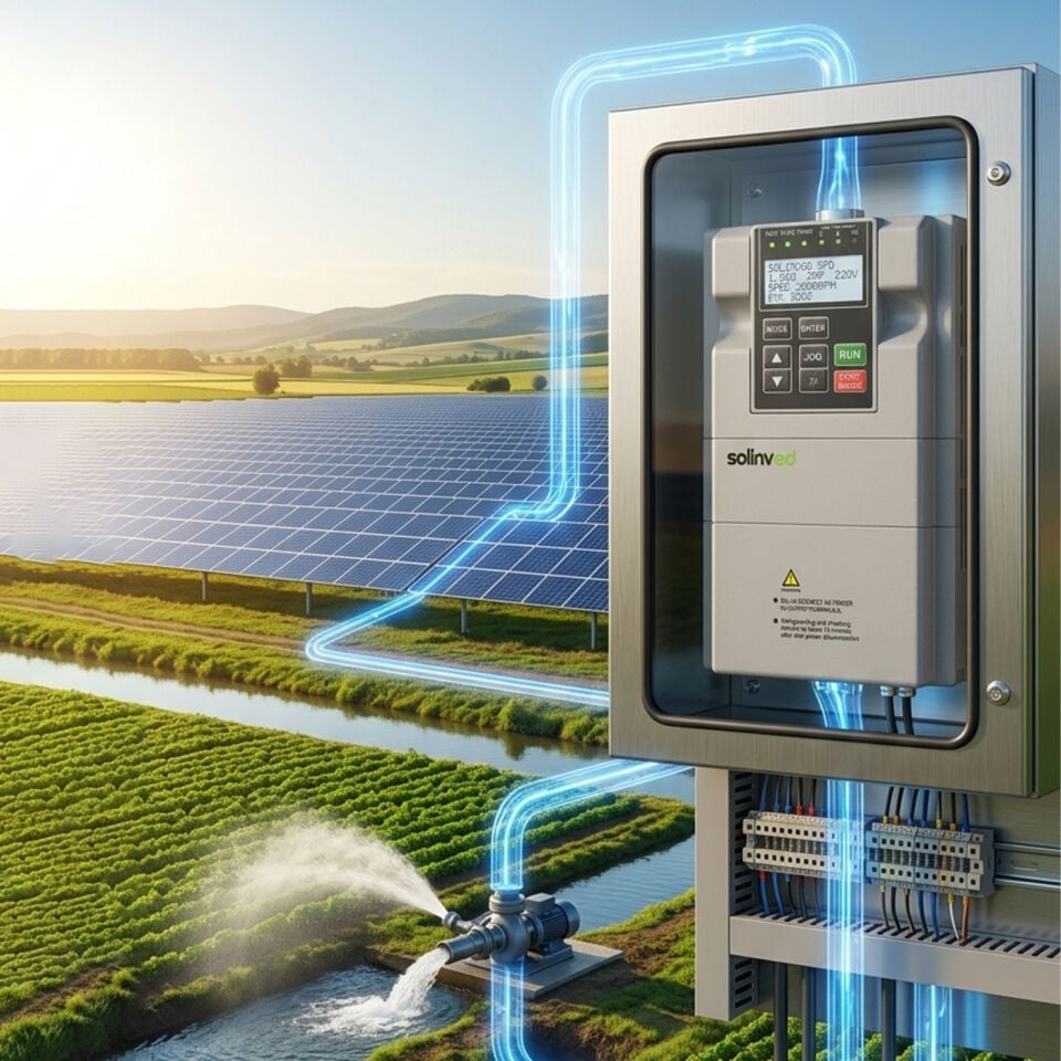 Solinved 1.5 kW 2 HP Monofaze (1x220) Solar Pompa Sürücü