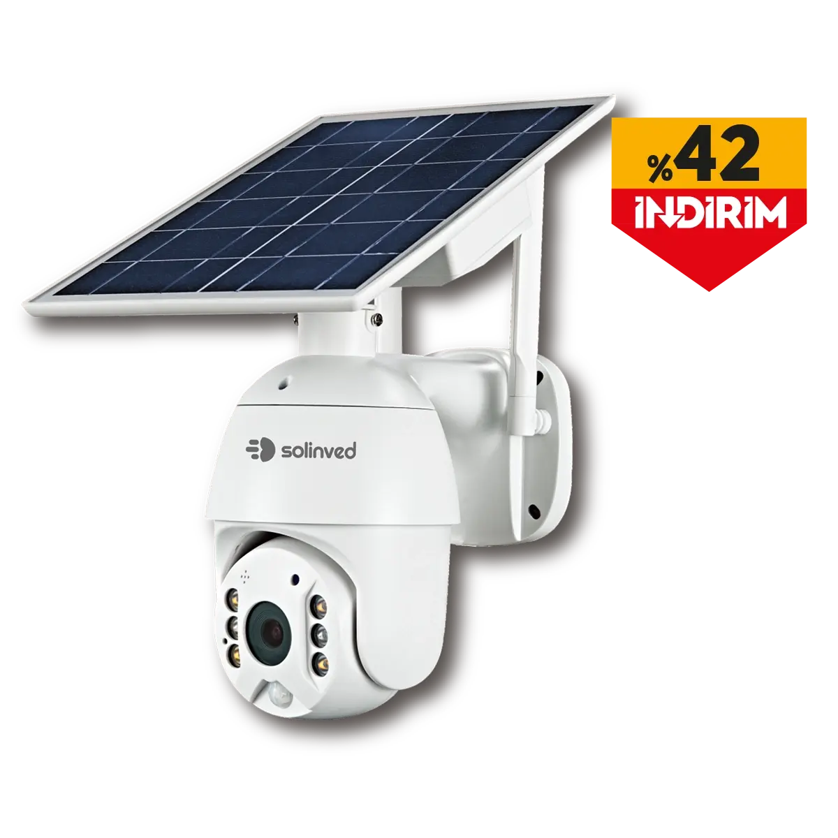 Solinved Güneş Enerjili Akıllı PTZ WiFi Kamera – CM 22