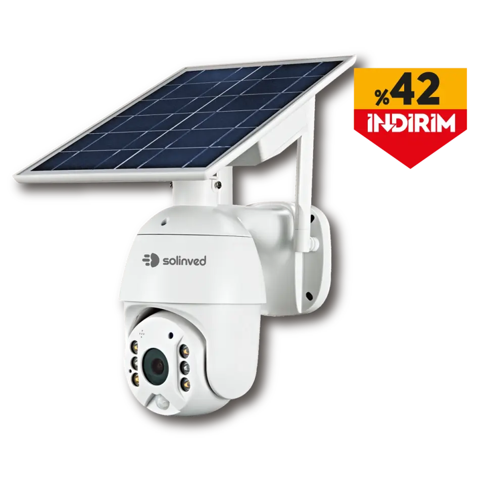 Solinved Güneş Enerjili Akıllı PTZ WiFi Kamera – CM 22