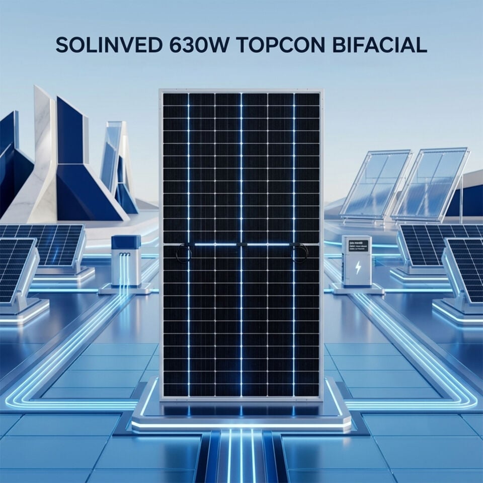 Solinved 630W TOPCon Bifacial Güneş Paneli