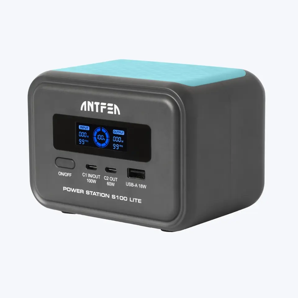 ANTFEA S100 Lite Taşınabilir Güç Sistemi 99W Güneş Paneli Uyumlu