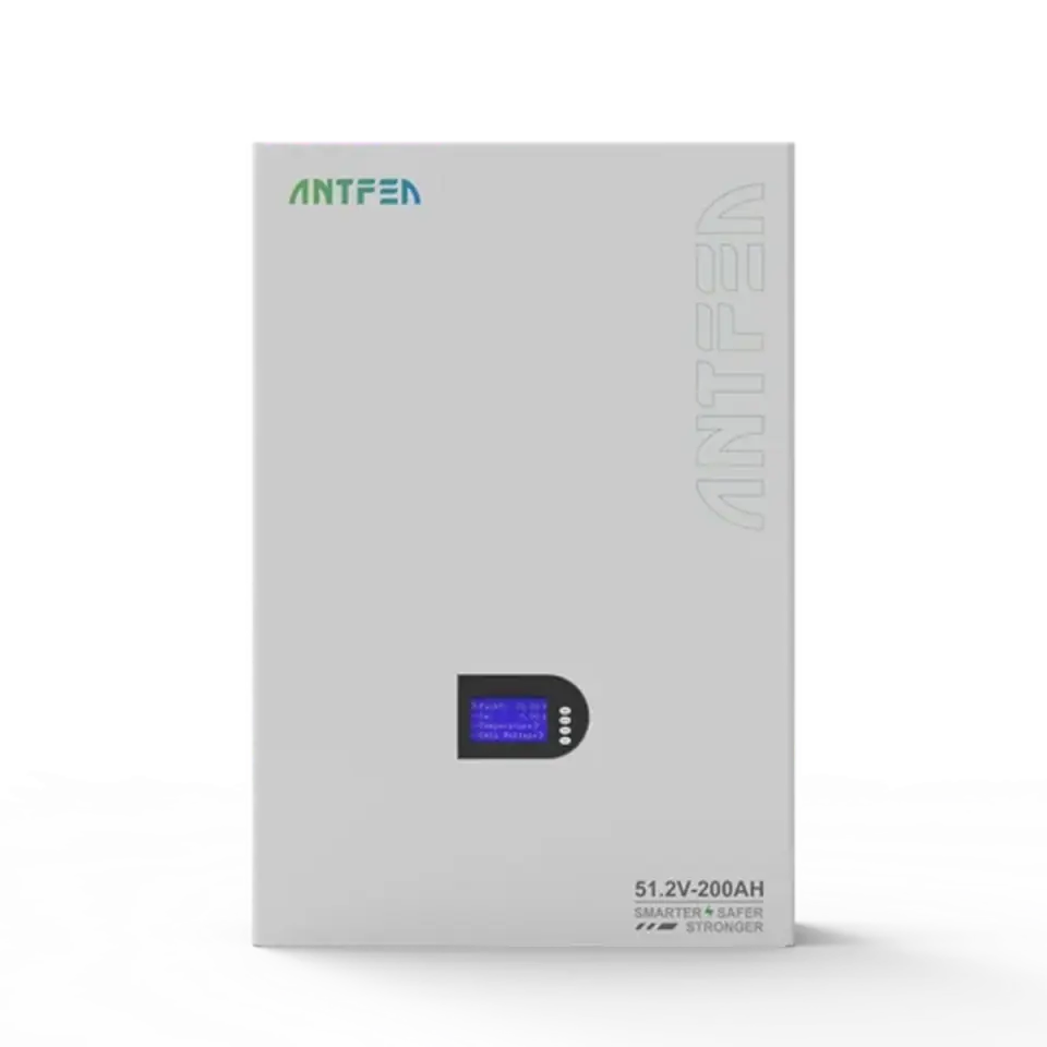 ANTFEA 51.2V 200Ah LiFePo4 Lityum Duvar Tipi Batarya