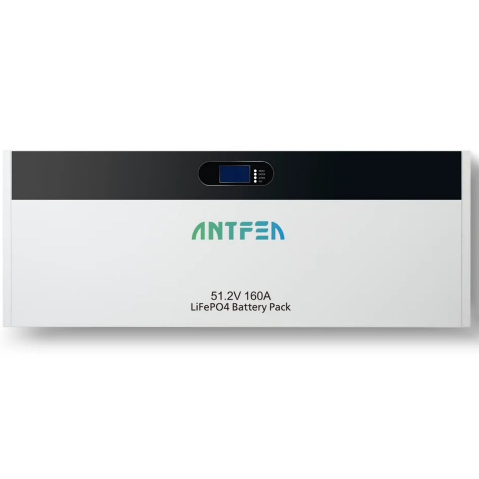 ANTFEA 51.2 V (48V) 160 Ah 8.2 kwh Duvar Tipi Batarya