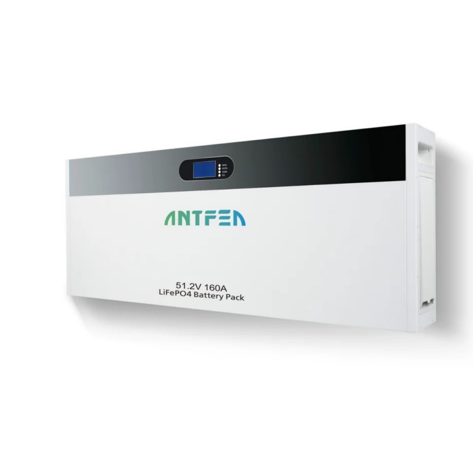 ANTFEA 51.2 V (48V) 160 Ah 8.2 kwh Duvar Tipi Batarya