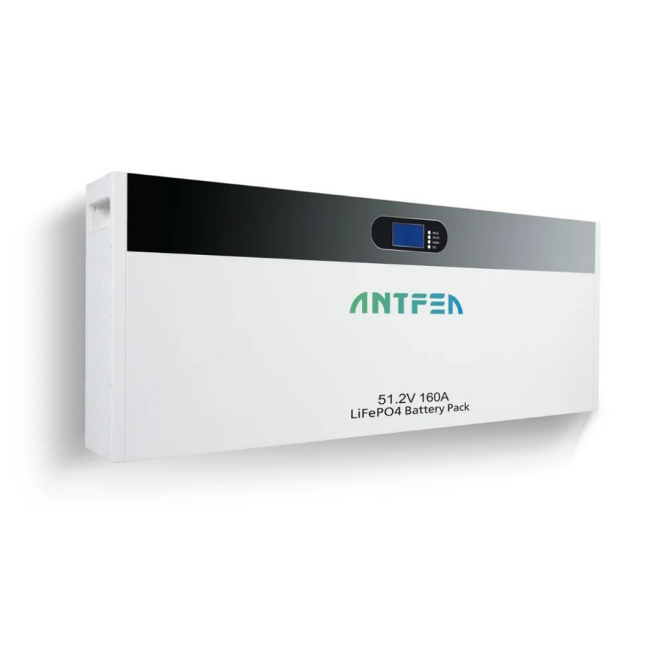 ANTFEA 51.2 V (48V) 160 Ah 8.2 kwh Duvar Tipi Batarya