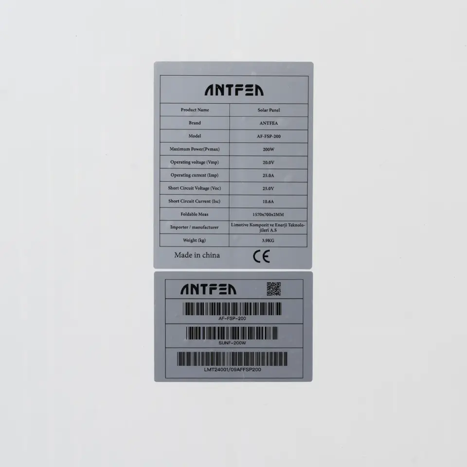 Antfea 200W Esnek Güneş Paneli