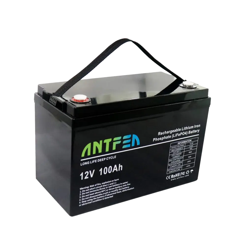 Antfea 12.8V 100Ah ABS Lityum Akü LiFePO4
