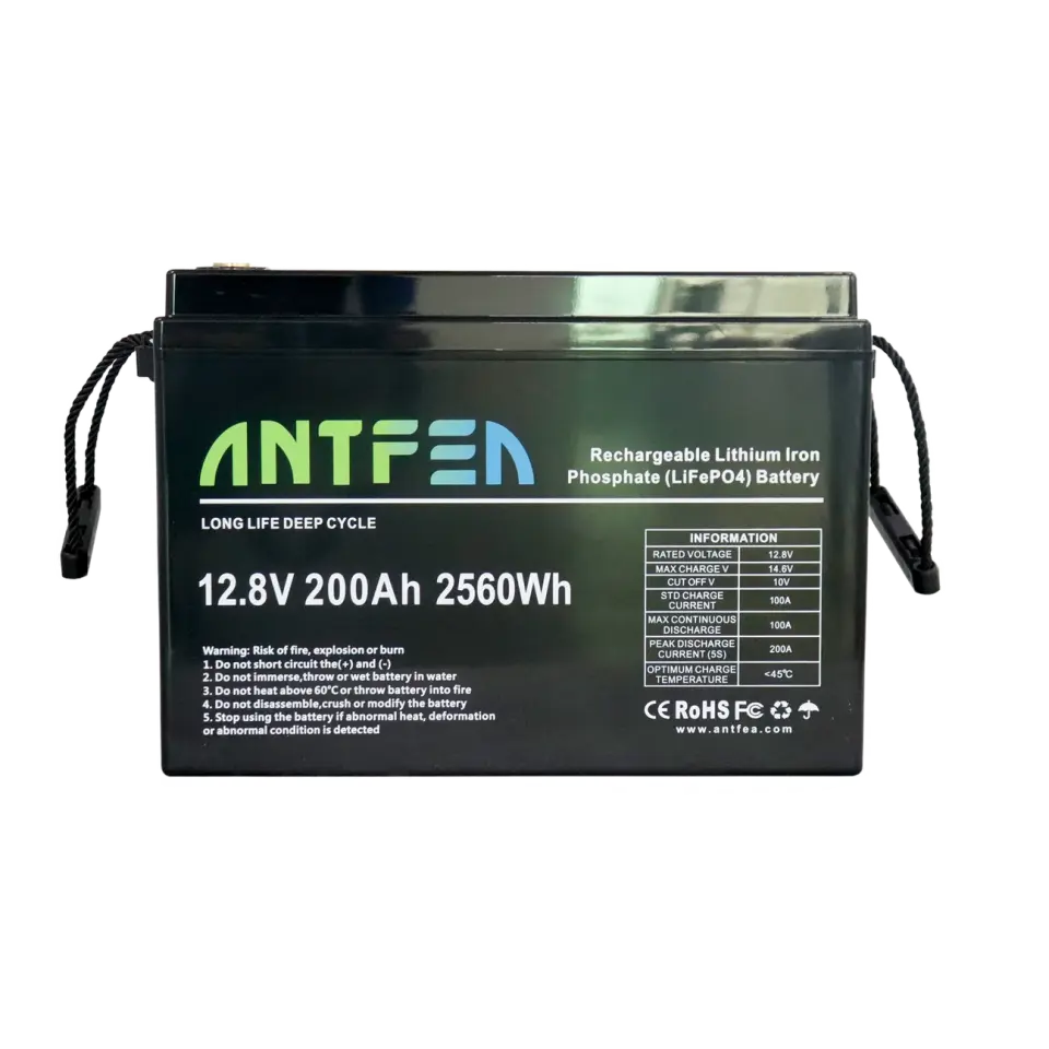 Antfea 12.8V 200Ah ABS Lityum Akü LiFePO4