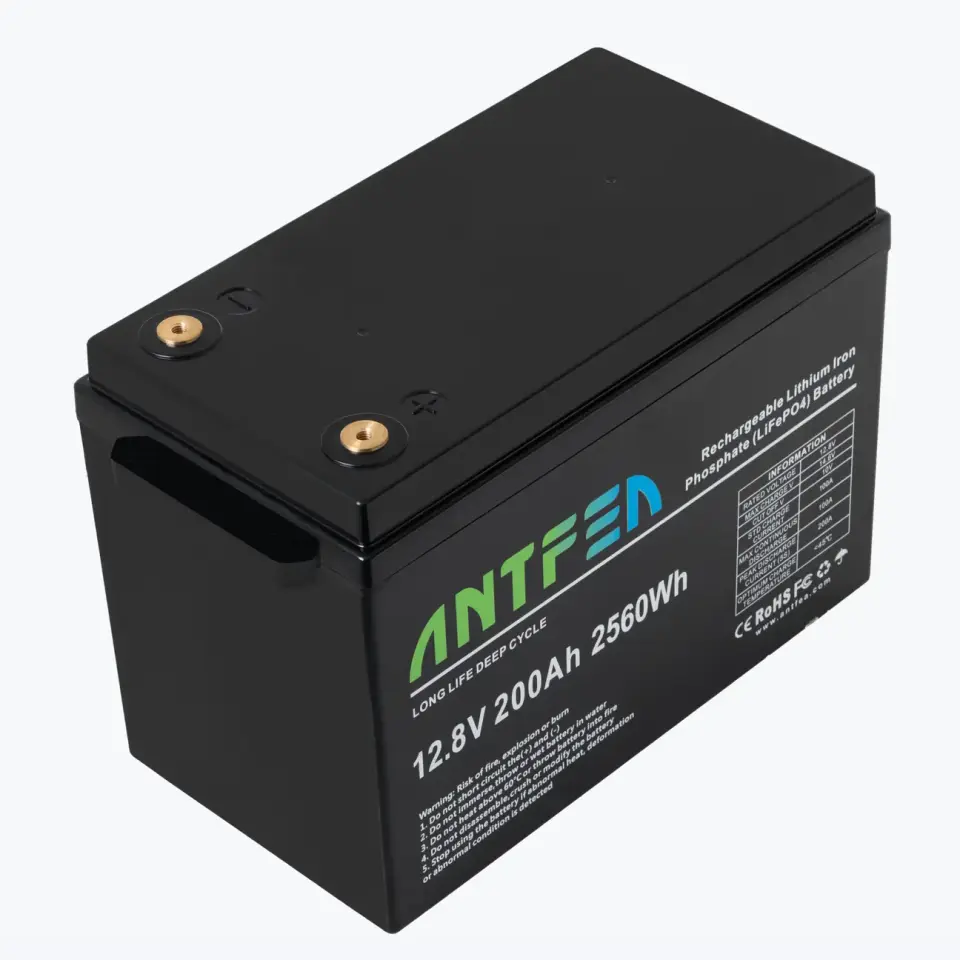 ANTFEA 12.8V (12V) 200Ah ABS Lityum Akü LiFePo4