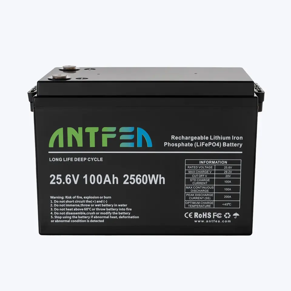 ANTFEA 25.6V 100Ah ABS Lityum Akü LiFePO4