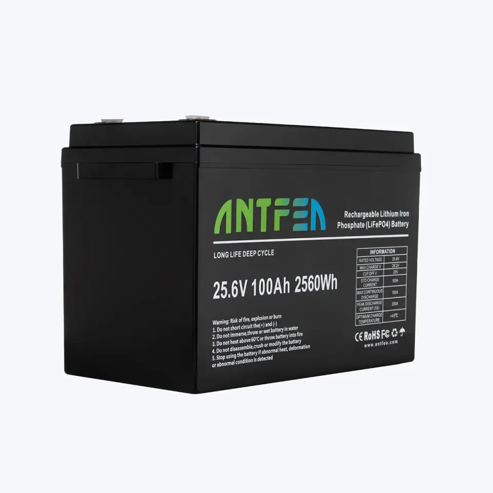 ANTFEA 25.6V (24V) 100Ah ABS Lityum Akü LiFePo4