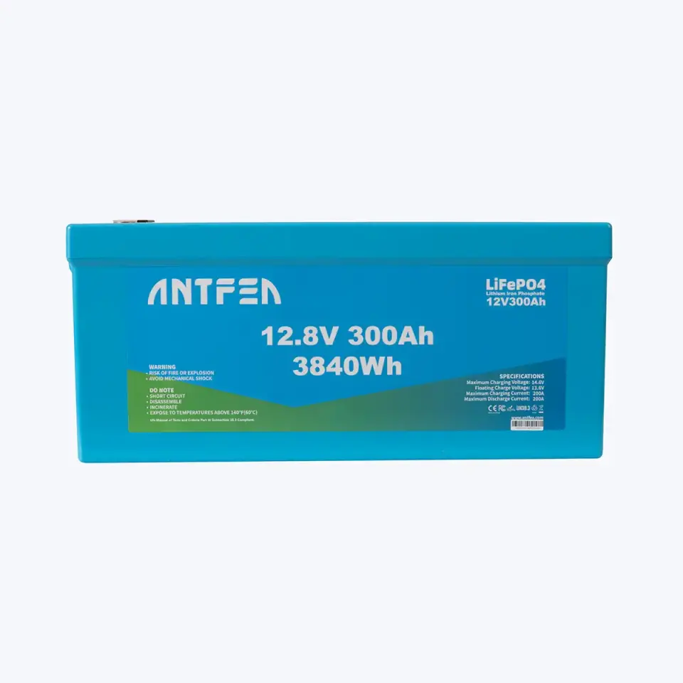 ANTFEA 12.8V (12V) 300Ah ABS Lityum Akü Akıllı Ekran Bluetooth LiFePo4