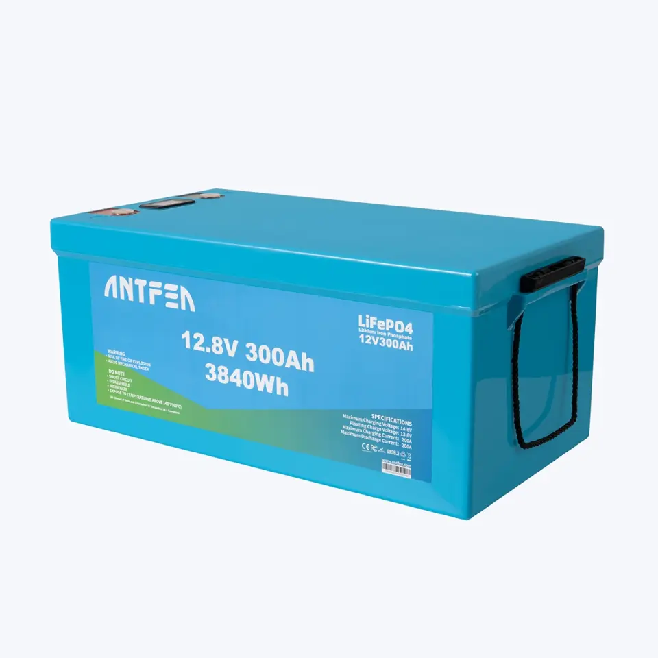 ANTFEA 12.8V (12V) 300Ah ABS Lityum Akü Akıllı Ekran Bluetooth LiFePo4
