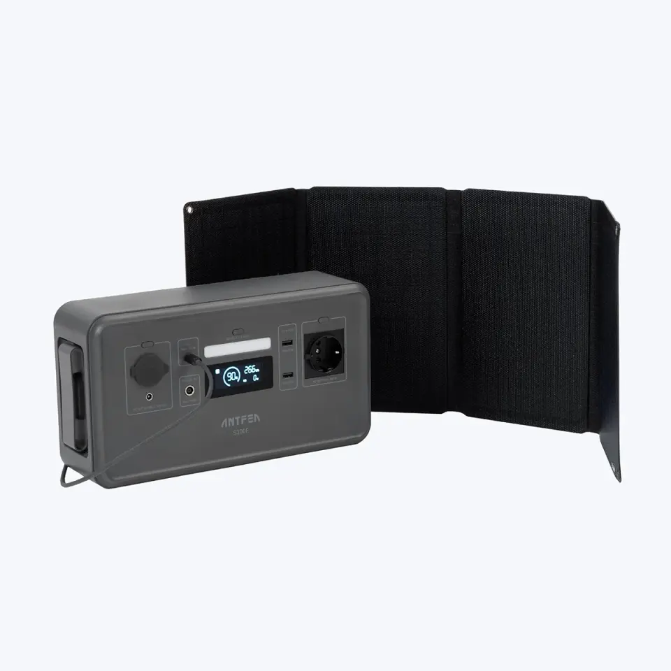 ANTFEA S300 Mini 300W Taşınabilir Güç Kaynağı ve 30W Taşınabilir Güneş Paneli